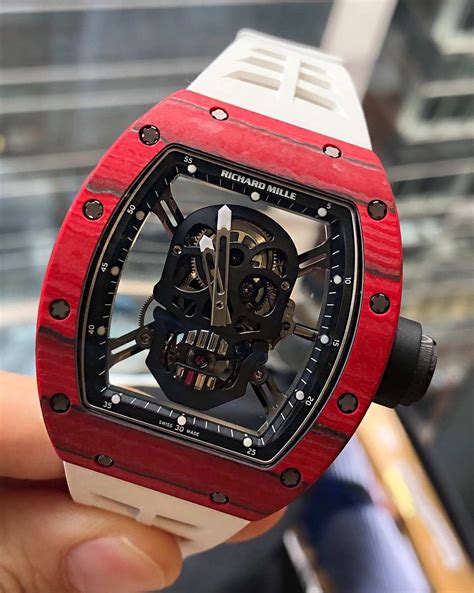 richard mille red skull rm 52 01|richard mille 052 skull.